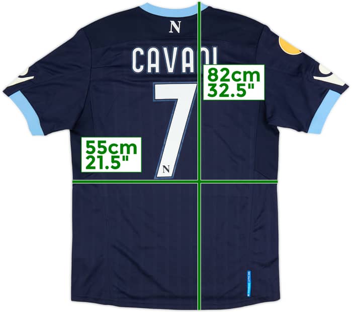 2010-11 Napoli Third Shirt Cavani #7 - 6/10 - (L)