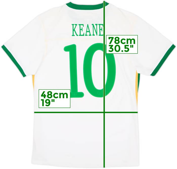 2010-11 Ireland Away Shirt Keane #10 - 6/10 - (M)