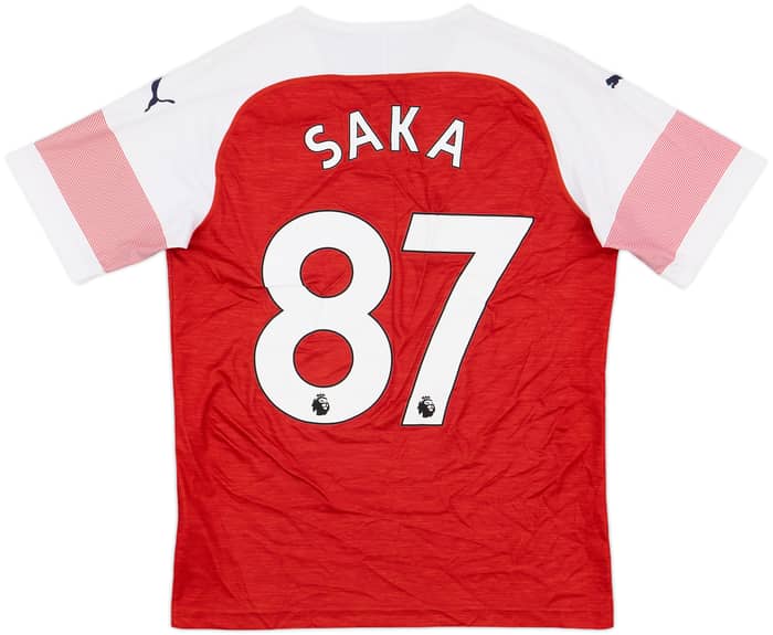 2018-19 Arsenal Home Shirt Saka #87 - 8/10 - (S)