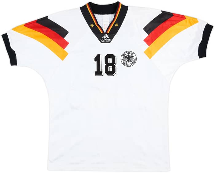 1992-94 Germany Home Shirt Klinsmann #18 - 6/10 - (L/XL)