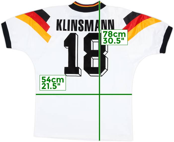 1992-94 Germany Home Shirt Klinsmann #18 - 6/10 - (L/XL)