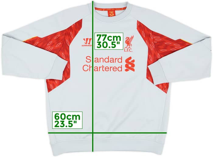 2013-14 Liverpool Warrior Sweat Top - 7/10 - (XL)