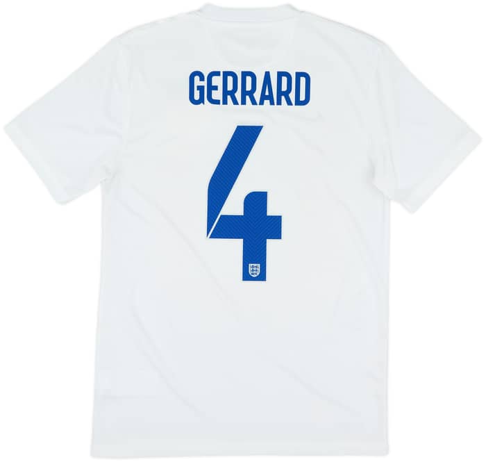 2014-15 England 'Brazil' Home Shirt Gerrard #4 - 8/10 - (S)