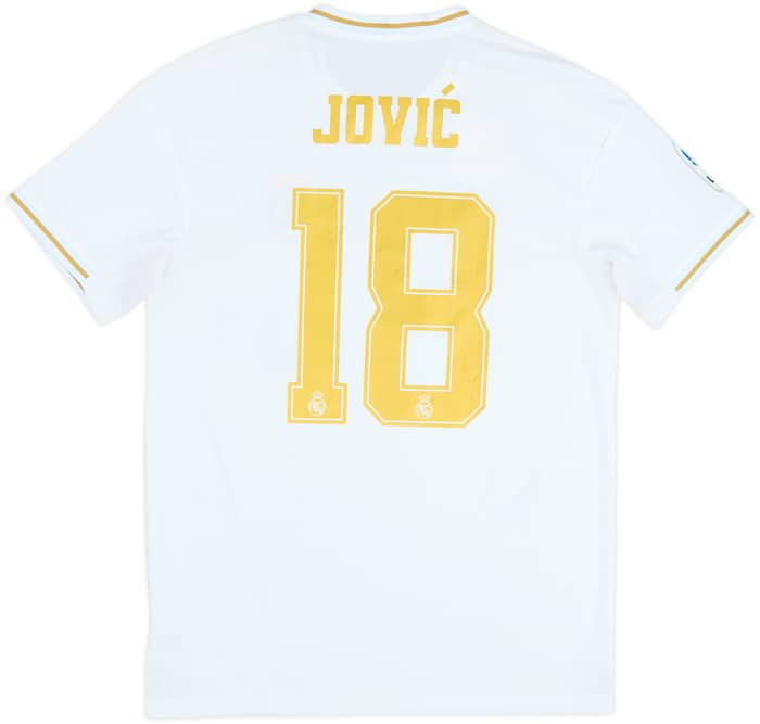 2019-20 Real Madrid Home Shirt Jovic #18 - 9/10 - (M)