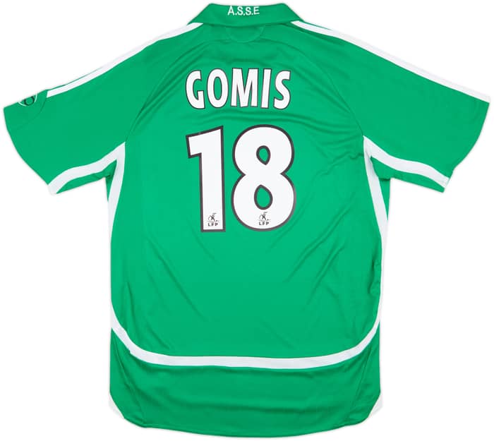 2006-07 Saint Etienne Home Shirt Gomis #18 - 8/10 - (M)