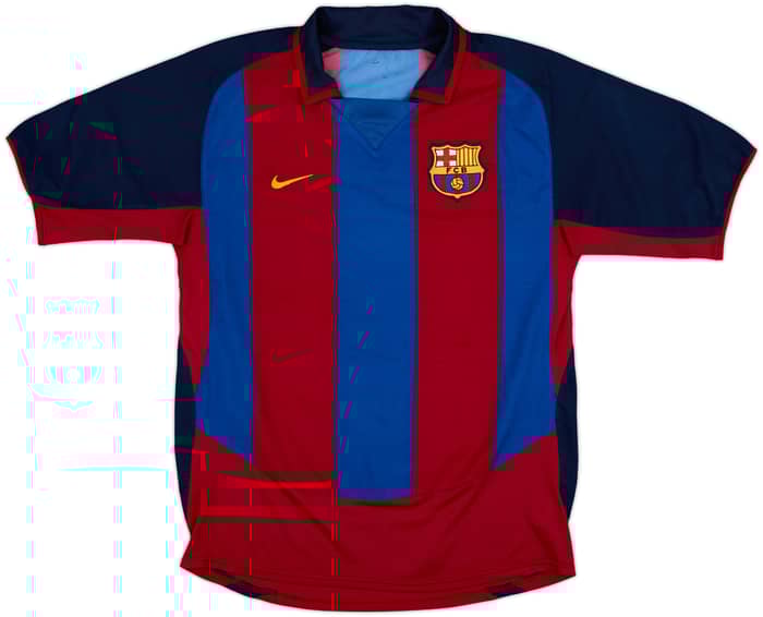 2003-04 Barcelona Home Shirt Ronaldinho #10 - 6/10 - (M)