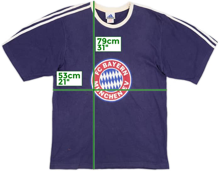 1996-97 Bayern Munich adidas Graphic Tee - 7/10 - (L)