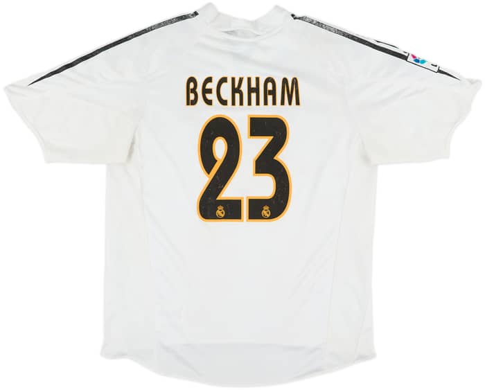 2004-05 Real Madrid Home Shirt Beckham #23 - 5/10 - (L)