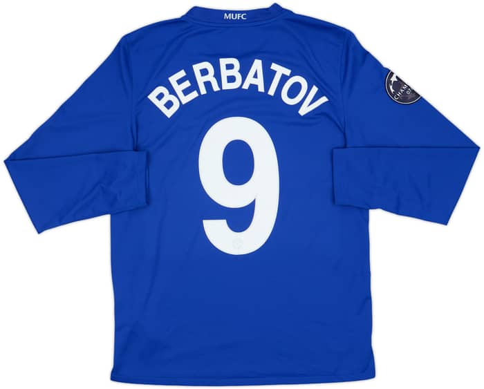 2008-09 Manchester United Third L/S Shirt Berbatov #9 - 8/10 - (S)