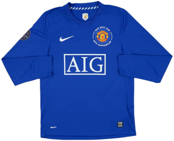2008-09 Manchester United Third L/S Shirt Berbatov #9 - 8/10 - (S)