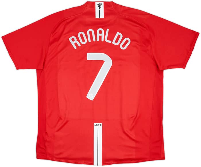 2007-09 Manchester United Home Shirt Ronaldo #7 - 7/10 - (XXL)