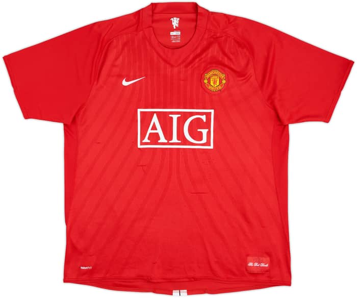 2007-09 Manchester United Home Shirt Ronaldo #7 - 7/10 - (XXL)