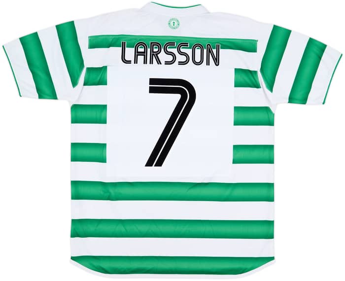 2003-04 Celtic Home Shirt Larsson #7 - 9/10 - (L)