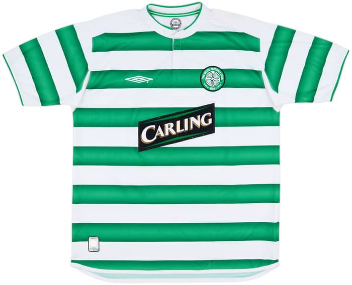 2003-04 Celtic Home Shirt Larsson #7 - 9/10 - (L)
