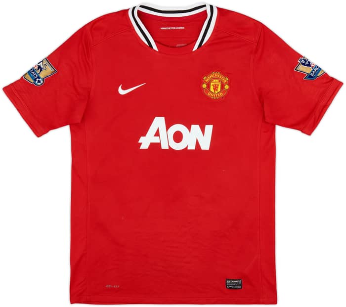 2011-12 Manchester United Home Shirt Rooney #10 - 8/10 - (XL.Boys)