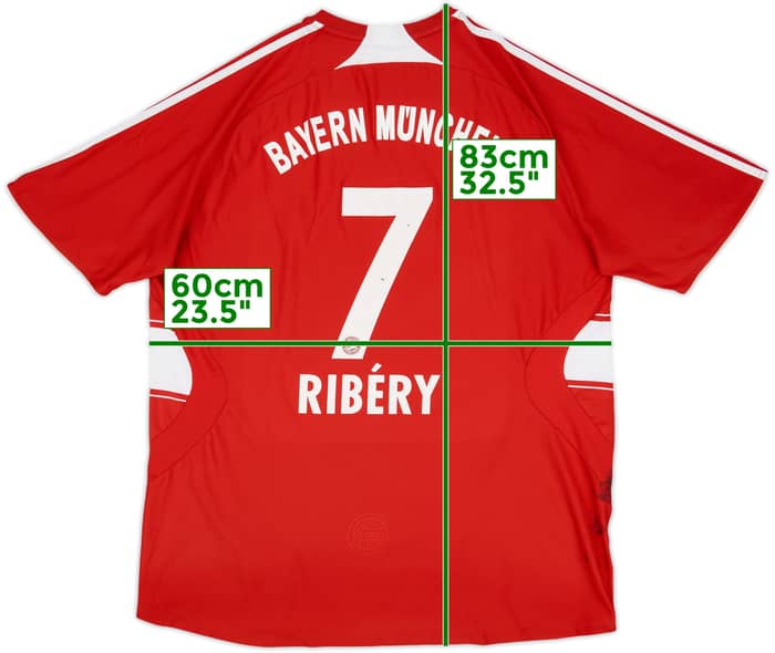 2007-08 Bayern Munich Home Shirt Ribery #7 - 5/10 - (XL)