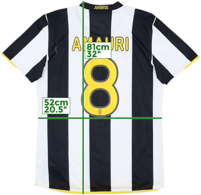 2008-09 Juventus Home Shirt Amauri #8 - 6/10 - (L)