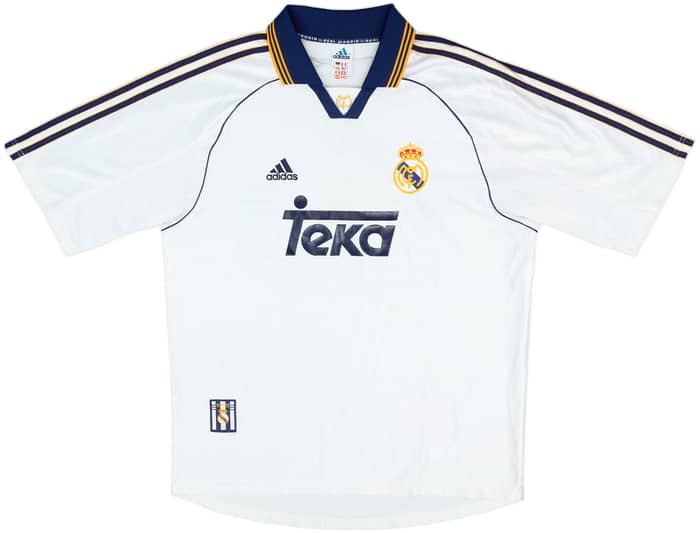 1998-00 Real Madrid 'Champions of Europe' Home Shirt - 7/10 - (L)