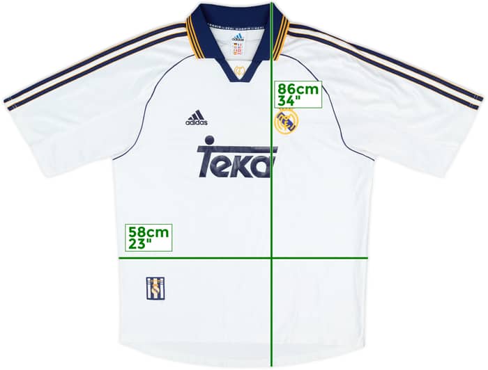 1998-00 Real Madrid 'Champions of Europe' Home Shirt - 7/10 - (L)