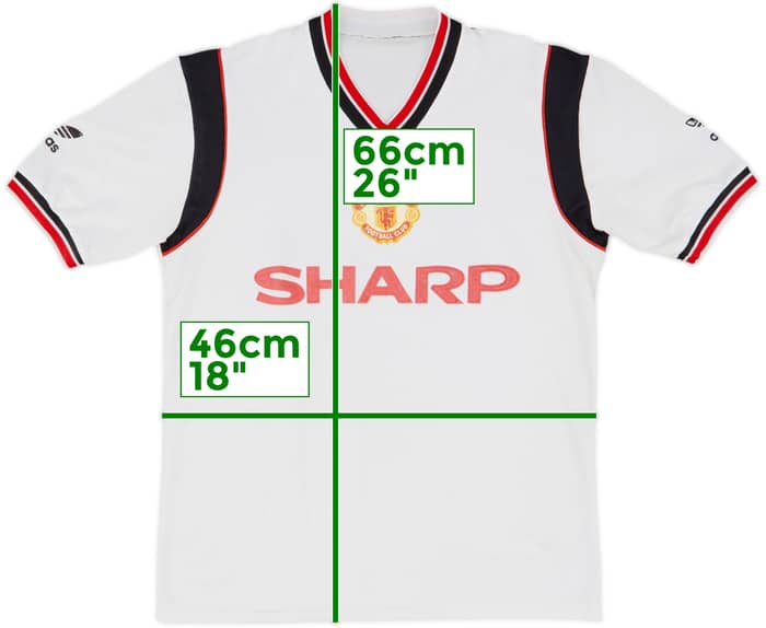 1984-86 Manchester United Away Shirt - 8/10 - (M)