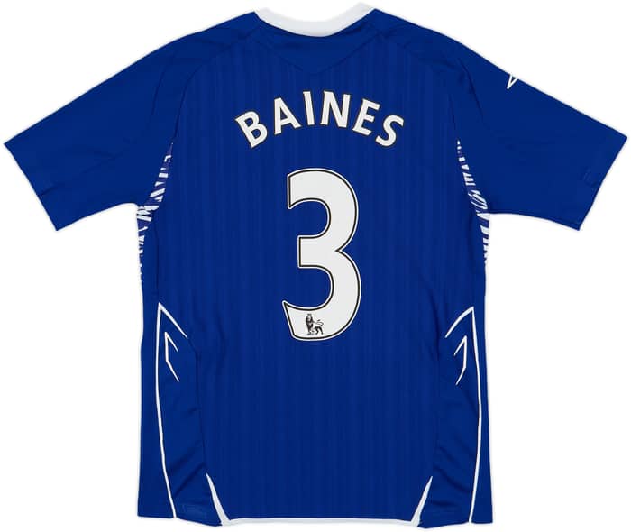 2007-08 Everton Home Shirt Baines #3 - 8/10 - (XL.Boys)