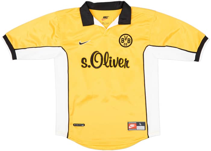 1998-00 Borussia Dortmund Home Shirt Ricken #18 - 6/10 - (L.Boys)