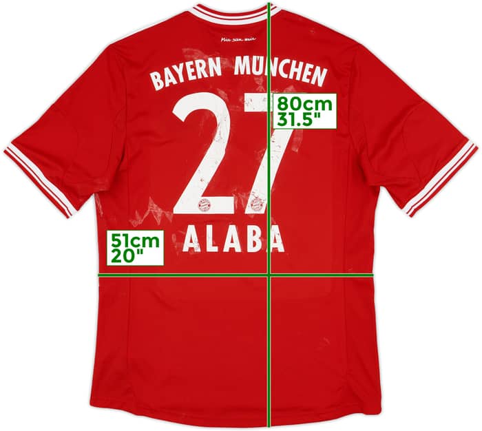 2013-14 Bayern Munich Home Shirt Alaba #27 - 4/10 - (L)