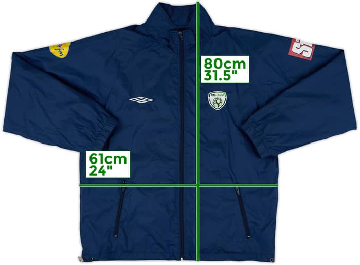 2004-06 Ireland Umbro Hooded Rain Jacket - 9/10 - (M)