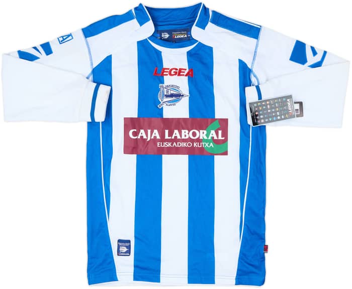 2009-10 Alaves Home L/S Shirt (S)