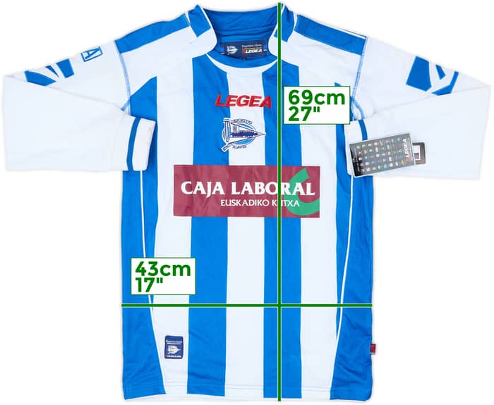 2009-10 Alaves Home L/S Shirt (S)
