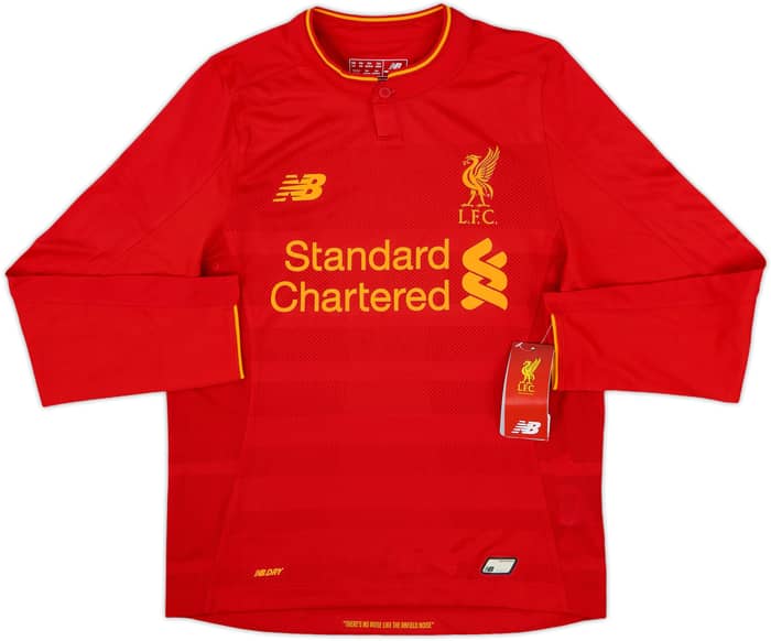 2016-17 Liverpool Home L/S Shirt (M.Boys)