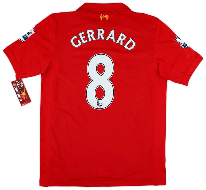 2012-13 Liverpool Home Shirt Gerrard #8 (M)