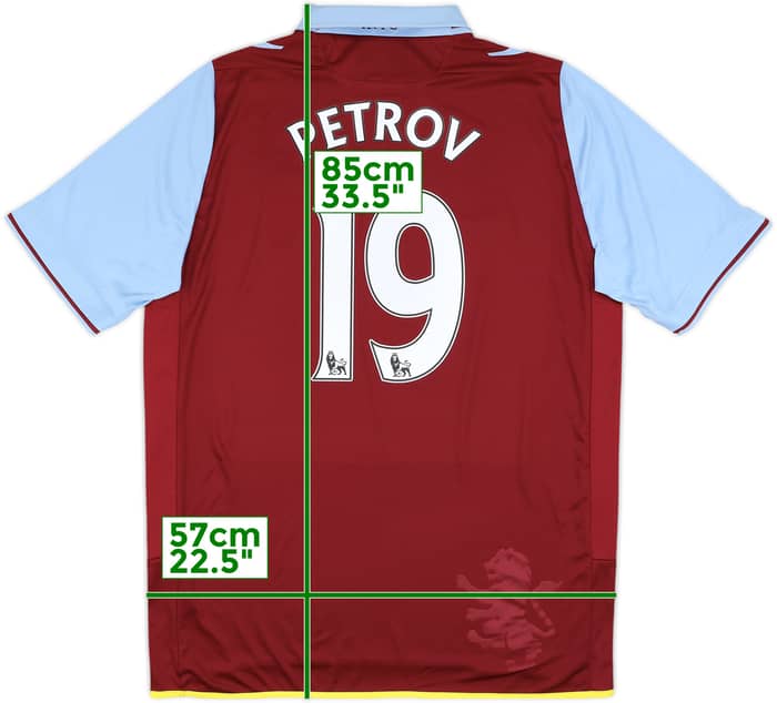 2012-13 Aston Villa Home Shirt Petrov #19 (L)