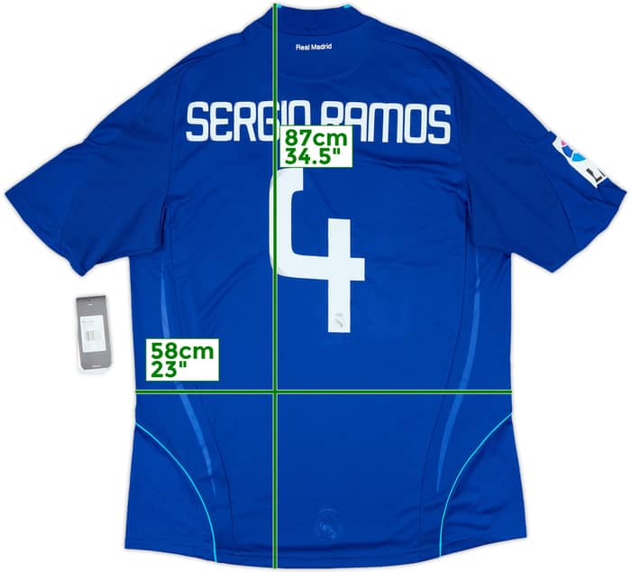 2008-09 Real Madrid Away Shirt Sergio Ramos #4 (XL)