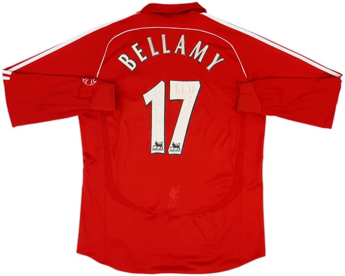 2006-08 Liverpool Home L/S Shirt Bellamy #17 - 4/10 - (XL)