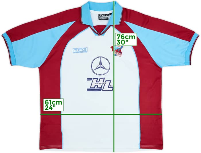 2001-03 Scunthorpe Camiseta Local - 6/10 - (L)