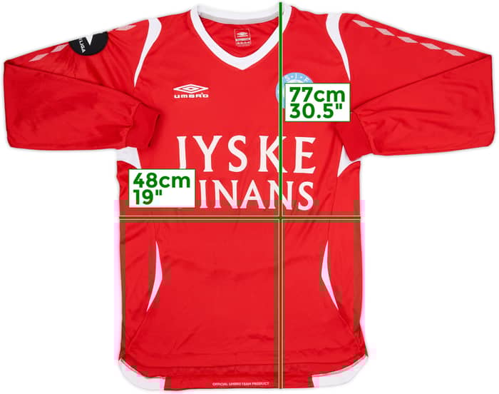 2008-09 Silkeborg Home L/S Shirt - 7/10 - (M)