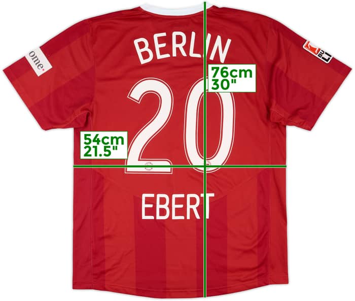 2007-08 Hertha Berlin Match Issue Away Shirt Ebert #20