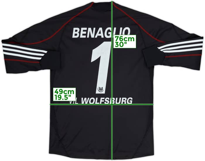 2009-10 Wolfsburg GK Shirt Benaglio #1 - 4/10 - (XL.Boys)
