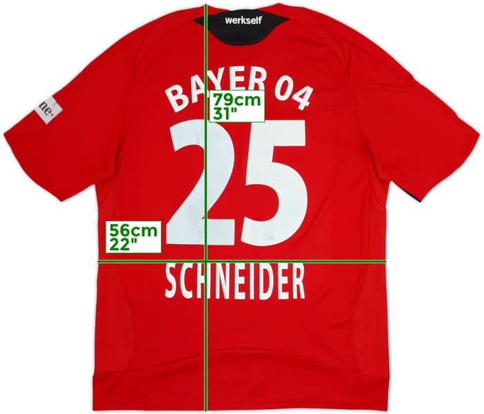 2008-10 Bayer Leverkusen Home Shirt Schneider #25 - 5/10 - (XL)