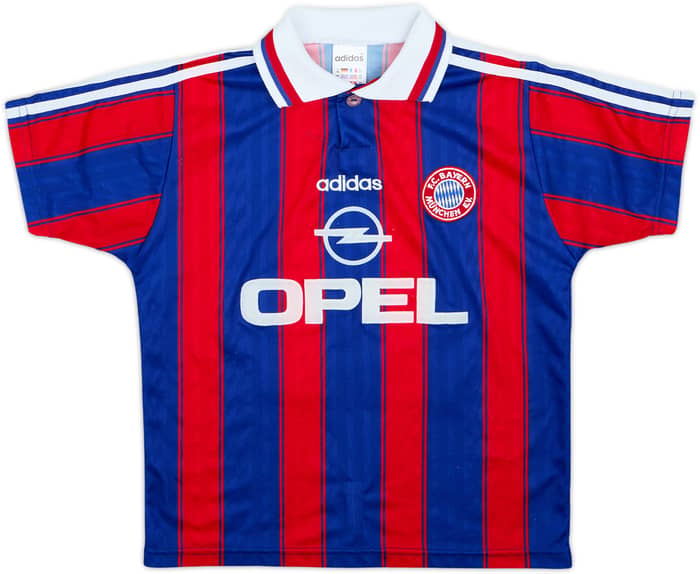 1995-97 Bayern Munich Home Shirt Matthaus #10 - 8/10 - (L.Boys)