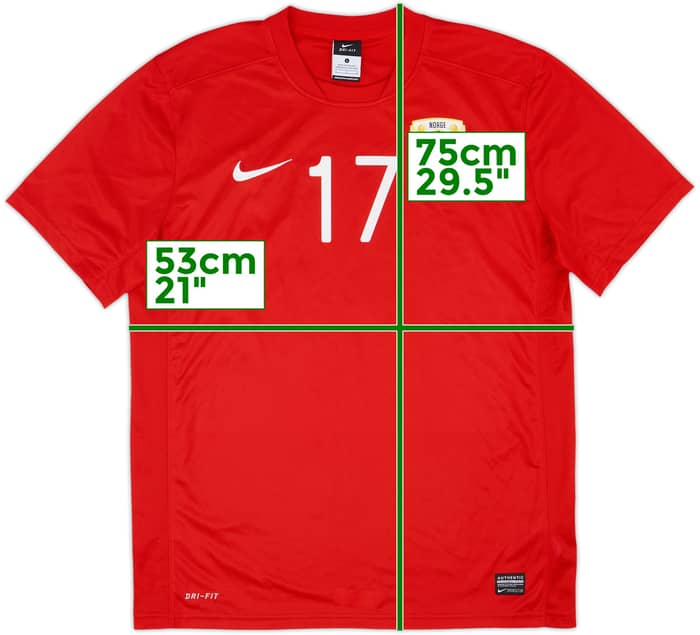 Camiseta de entrenamiento Nike versión jugador de Noruega 2015-16 #17 - 10/10 - (L)
