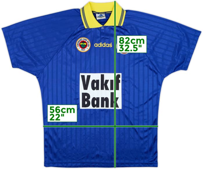 Camiseta de la tercera equipación del Fenerbahce 1996-97 #10 - 8/10 - (XL)