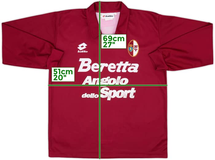 1993-94 Torino Signed Home L/S Shirt #11 - 6/10 - (15-16 Years)