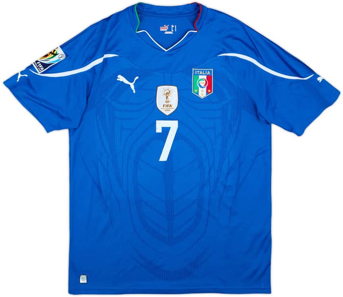 2010-12 Italy Home Shirt #7 - 5/10 - (L)