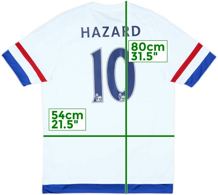 2015-16 Chelsea Away Shirt Hazard #10 (L)