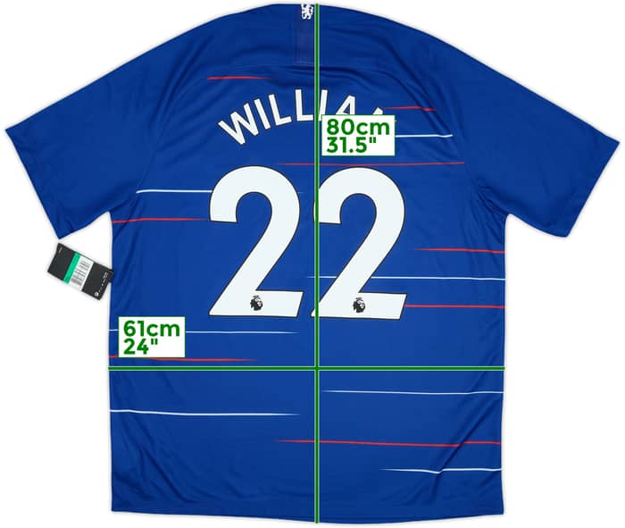 2018-19 Chelsea Home Shirt Willian #22 (XL)