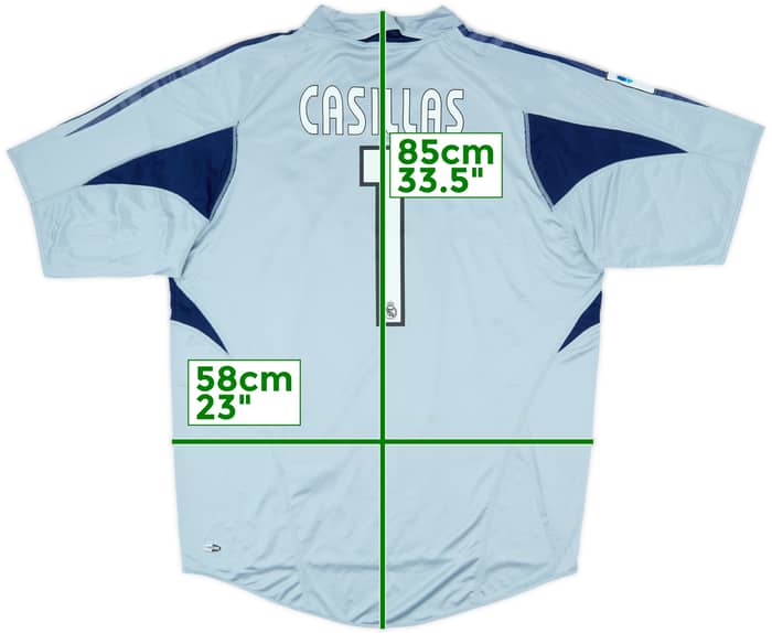 2004-05 Real Madrid GK S/S Shirt Casillas #1 (L)