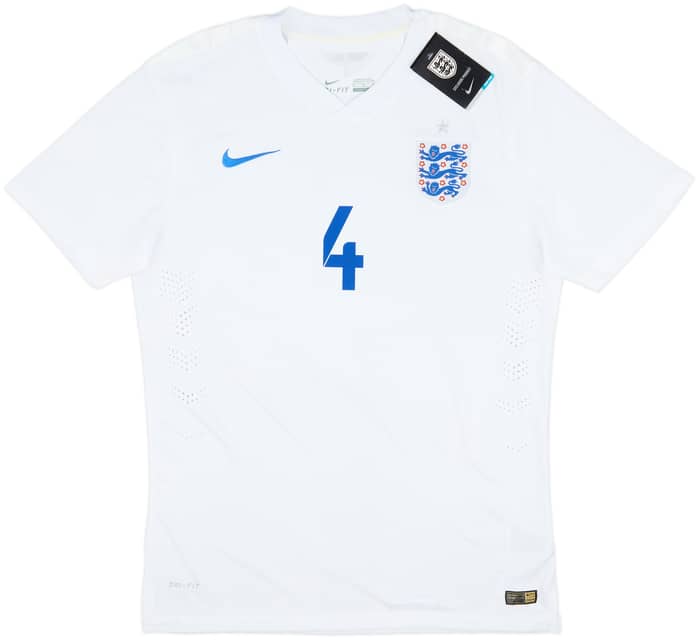 2014-15 England Authentic Home Shirt Gerrard #4 (XL)