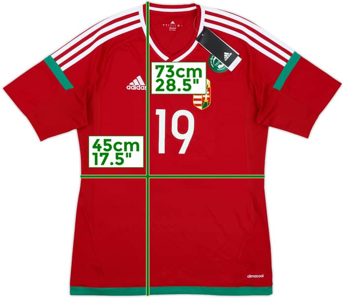 2016-18 Hungary Home Shirt #16 (S)